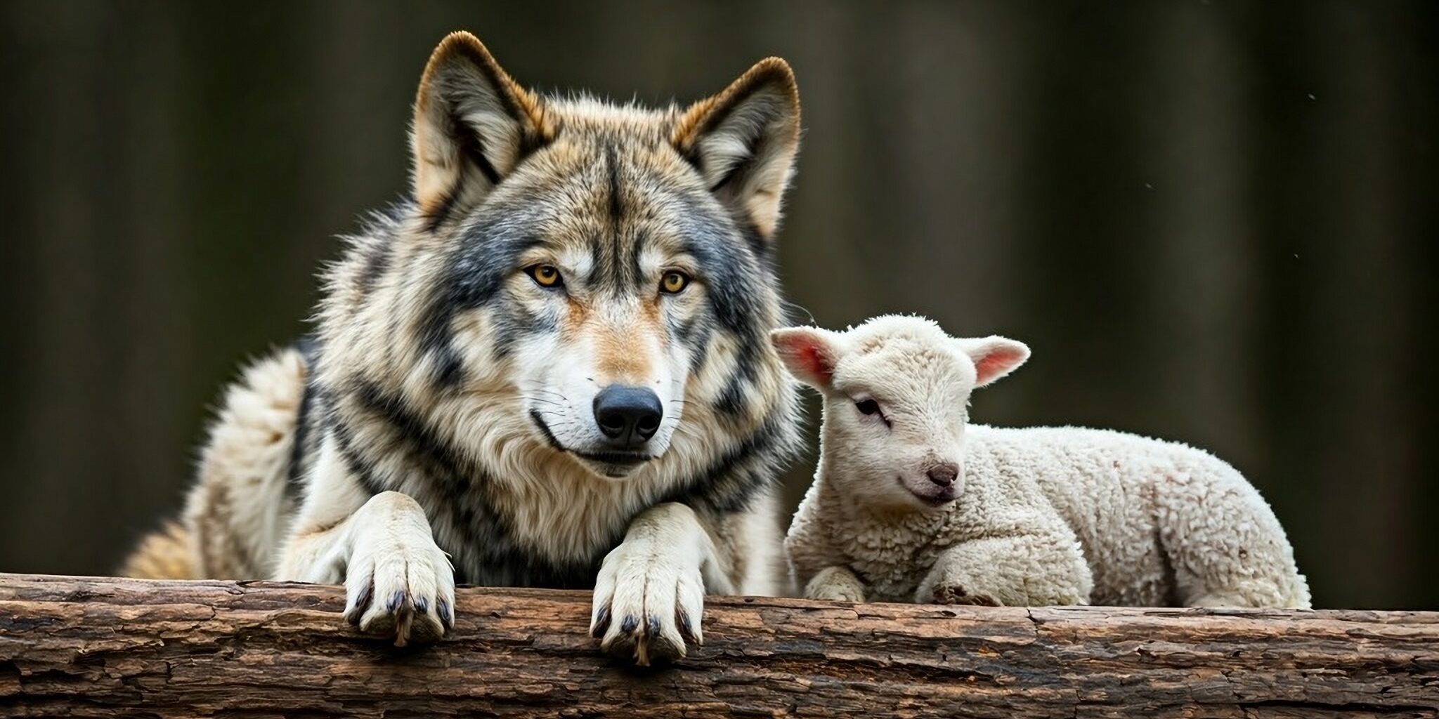 A,Wolf,Lying,Down,With,A,Lamb